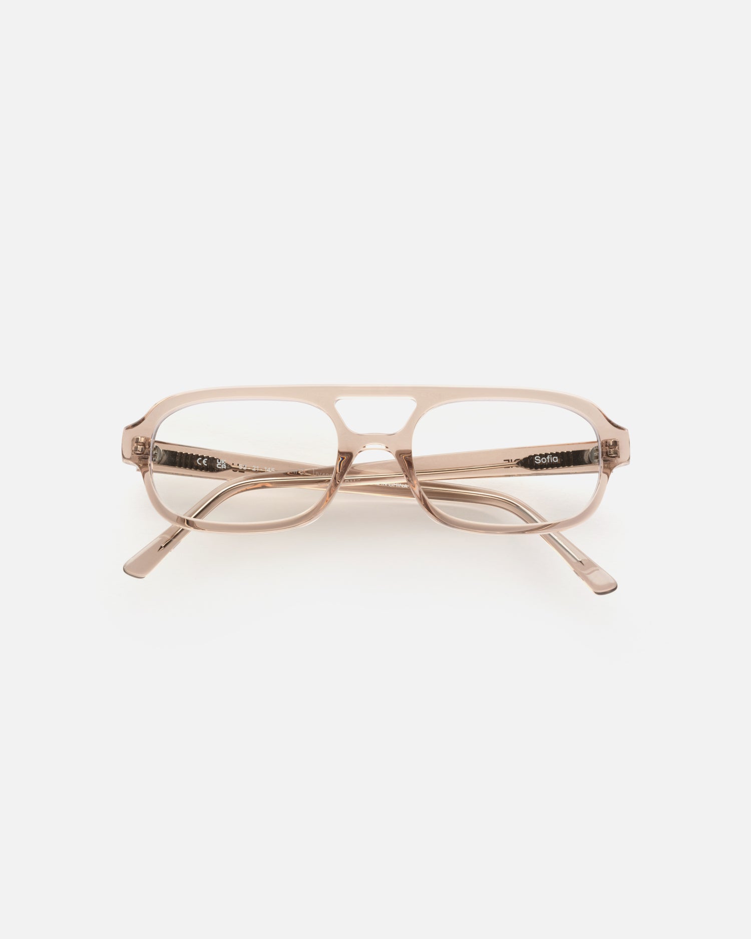 LU—GOLDIE Sofia Glasses in Mink Blue Light – Lu Goldie display picture 1