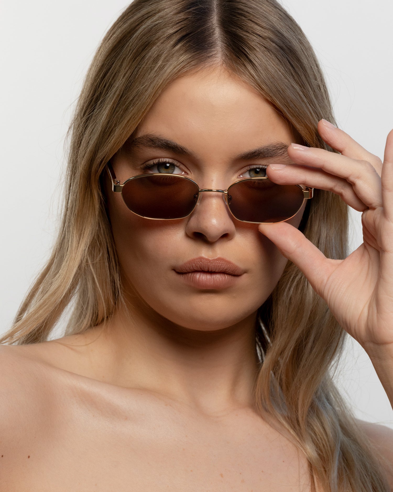 LU—GOLDIE Lara Sunglasses in Chestnut – Lu Goldie