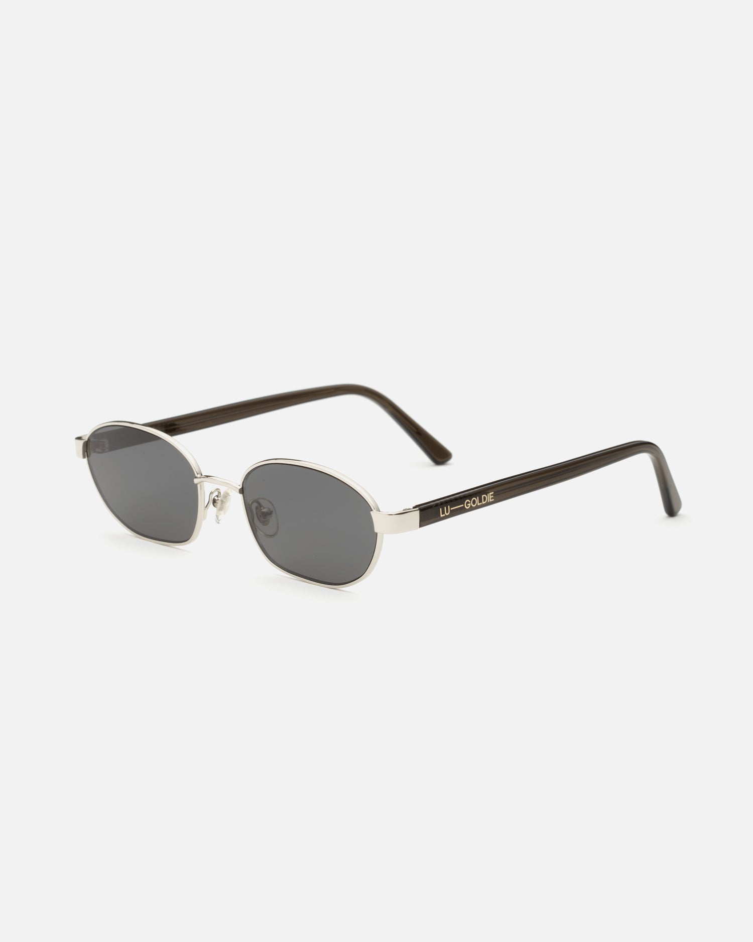 Lara Sunglasses in Silver by LU GOLDIE Eyewear