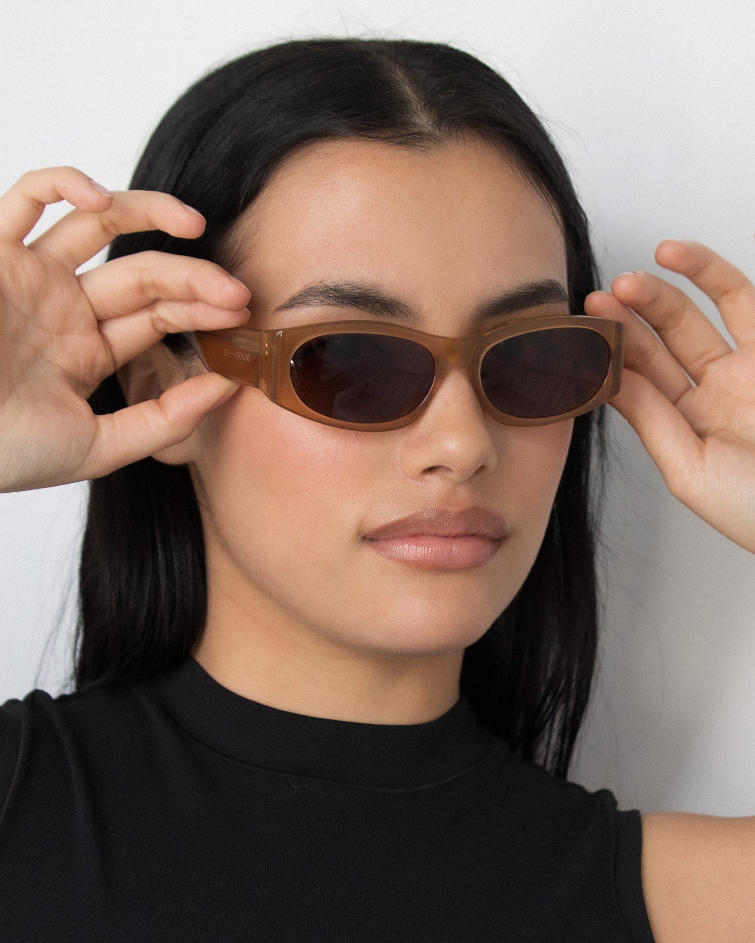 Romy Sunglasses in Cola by LU GOLDIE Eyewear