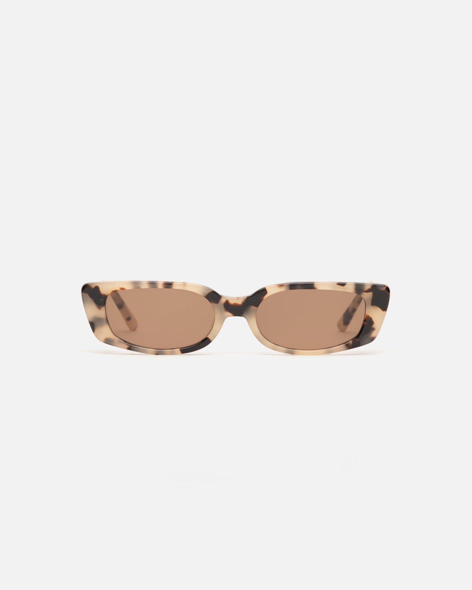 Lu Goldie Sabine Sunglasses in Brown Tortoise shell acetate with brown lenses, front image