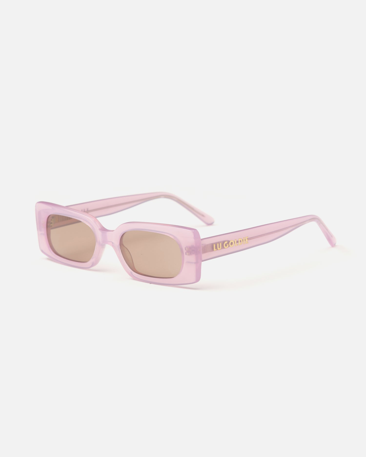 New with tags Lu Goldie Salome Sunglasses with pouch and case Lu Goldie | Salome X Holly Kingston Sunglasses - Vanilla main image 3